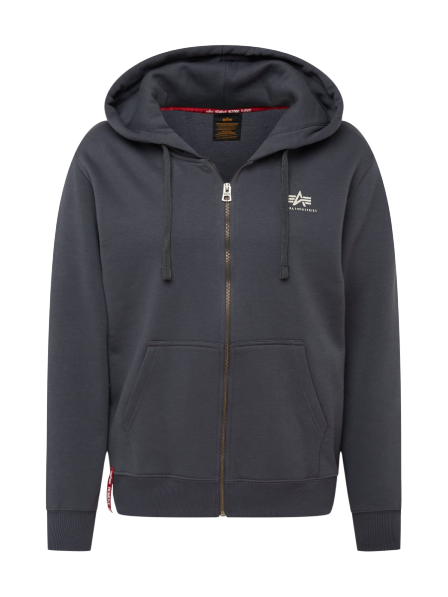 ALPHA INDUSTRIES Tréning dzseki  sötétszürke / fehér-Hungary
