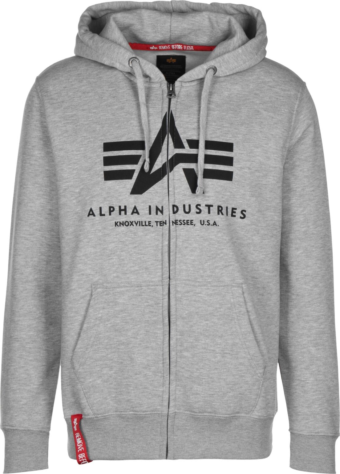 ALPHA INDUSTRIES Tréning dzseki  szürke / piros / fekete / fehér