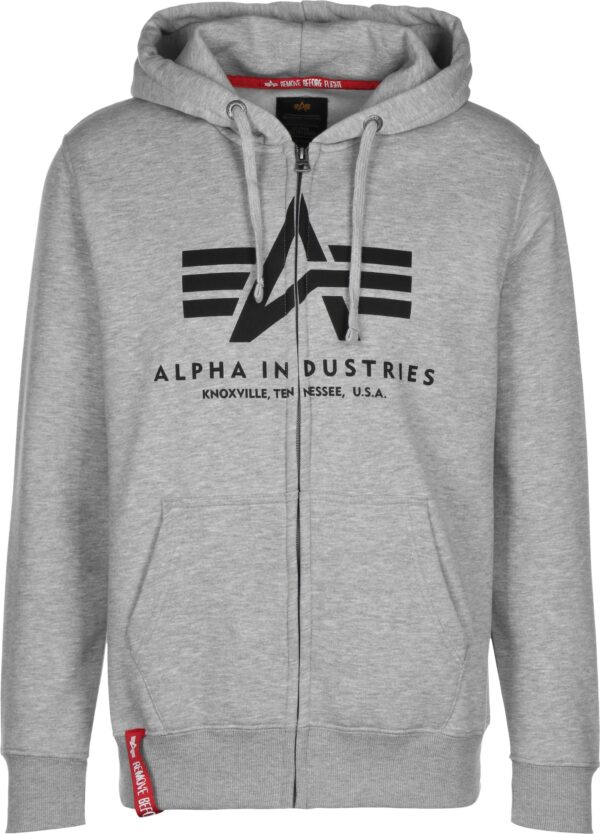 ALPHA INDUSTRIES Tréning dzseki  szürke / piros / fekete / fehér