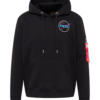 ALPHA INDUSTRIES Tréning póló 'Dark Side'  világoskék / narancs / fekete / fehér-Hungary
