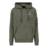 ALPHA INDUSTRIES Tréning póló 'Space Shuttle'  olíva / fekete / fehér-Ár