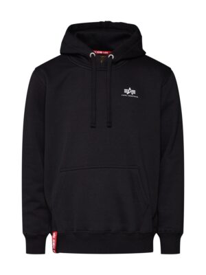 ALPHA INDUSTRIES Tréning póló  fekete / fehér