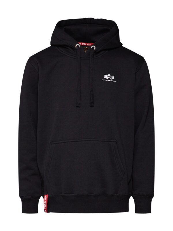 ALPHA INDUSTRIES Tréning póló  fekete / fehér