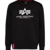 ALPHA INDUSTRIES Tréning póló  fekete / fehér