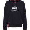 ALPHA INDUSTRIES Tréning póló  fekete / fehér-hu