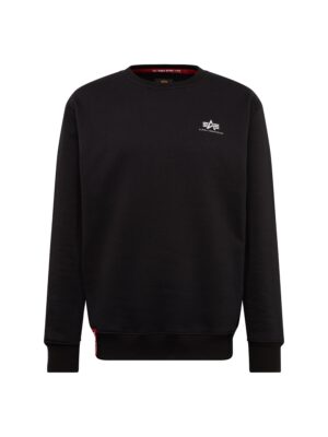 ALPHA INDUSTRIES Tréning póló  fekete / fehér-hu