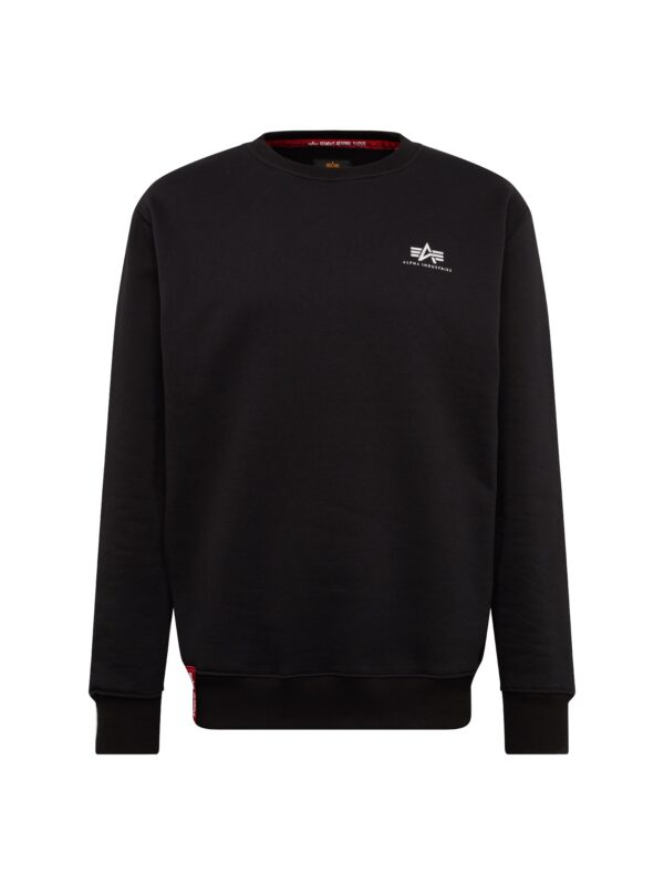 ALPHA INDUSTRIES Tréning póló  fekete / fehér-hu