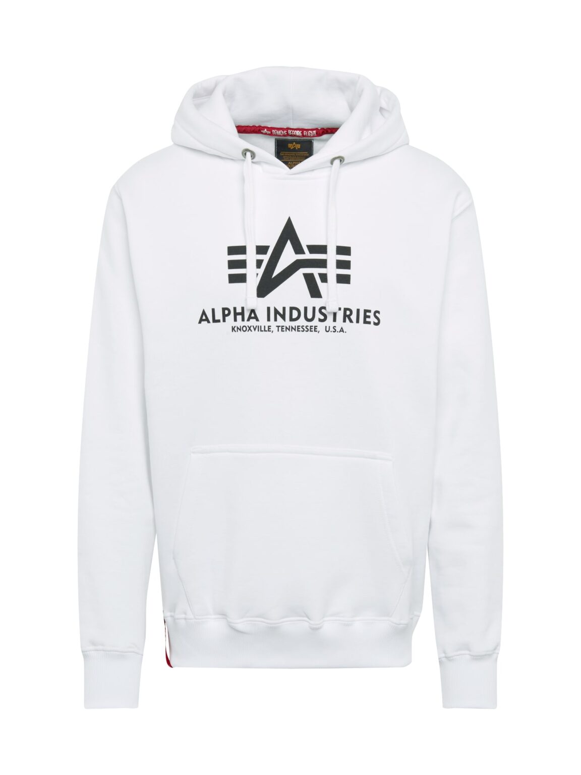 ALPHA INDUSTRIES Tréning póló  fekete / piszkosfehér