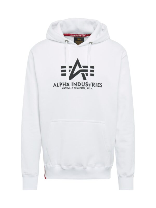 ALPHA INDUSTRIES Tréning póló  fekete / piszkosfehér