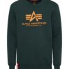 ALPHA INDUSTRIES Tréning póló  fenyő / mandarin / piros / fehér