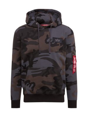 ALPHA INDUSTRIES Tréning póló  galambkék / barna / antracit / fehér