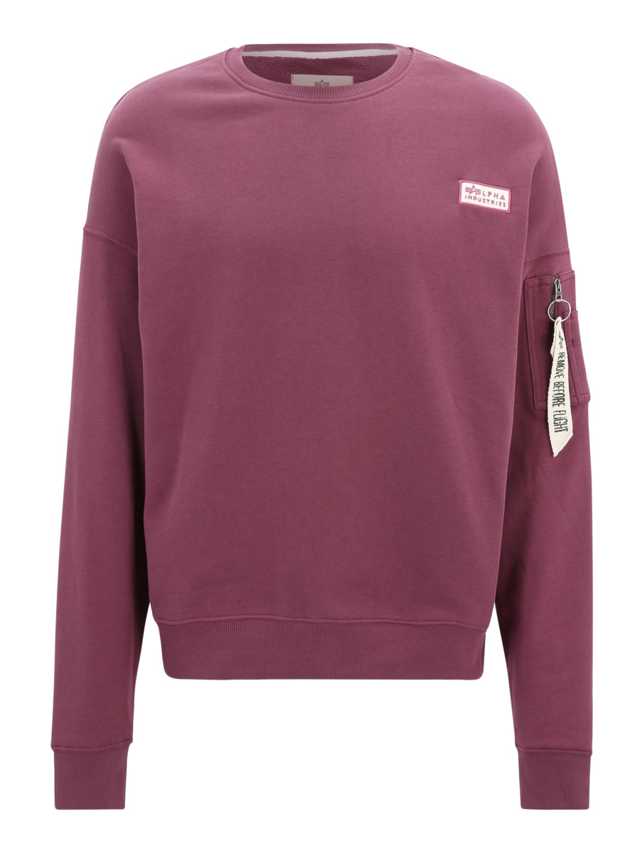 ALPHA INDUSTRIES Tréning póló  krém / burgundi vörös-Hungary