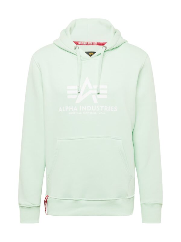 ALPHA INDUSTRIES Tréning póló  menta / fehér-hu