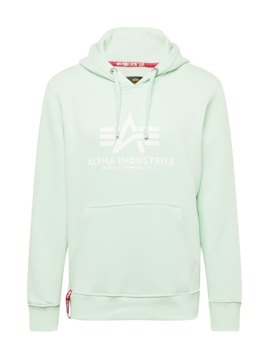 ALPHA INDUSTRIES Tréning póló  menta / fehér-hu