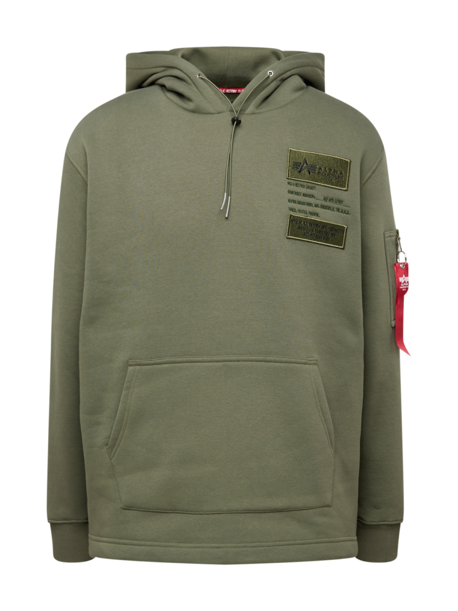 ALPHA INDUSTRIES Tréning póló  olíva-Ár
