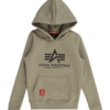 ALPHA INDUSTRIES Tréning póló  olíva / fekete-Ár