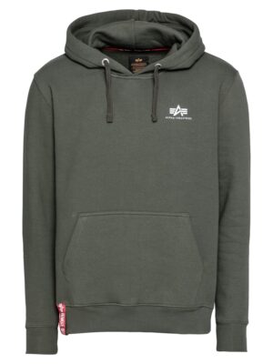 ALPHA INDUSTRIES Tréning póló  olíva / piros / fehér