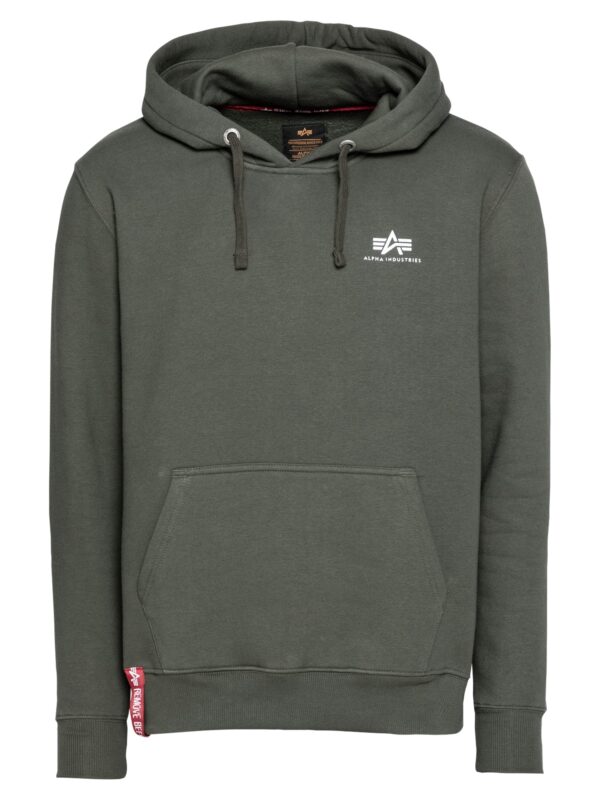 ALPHA INDUSTRIES Tréning póló  olíva / piros / fehér