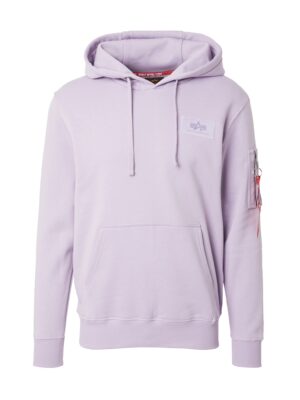 ALPHA INDUSTRIES Tréning póló  orgona / fehér-hu
