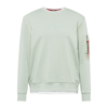 ALPHA INDUSTRIES Tréning póló  pasztellzöld / fehér-Hungary