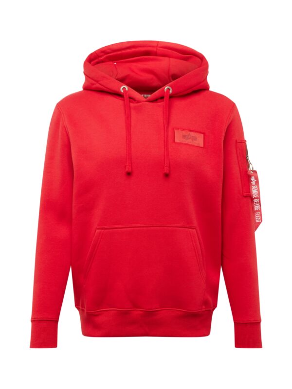 ALPHA INDUSTRIES Tréning póló  piros / fehér