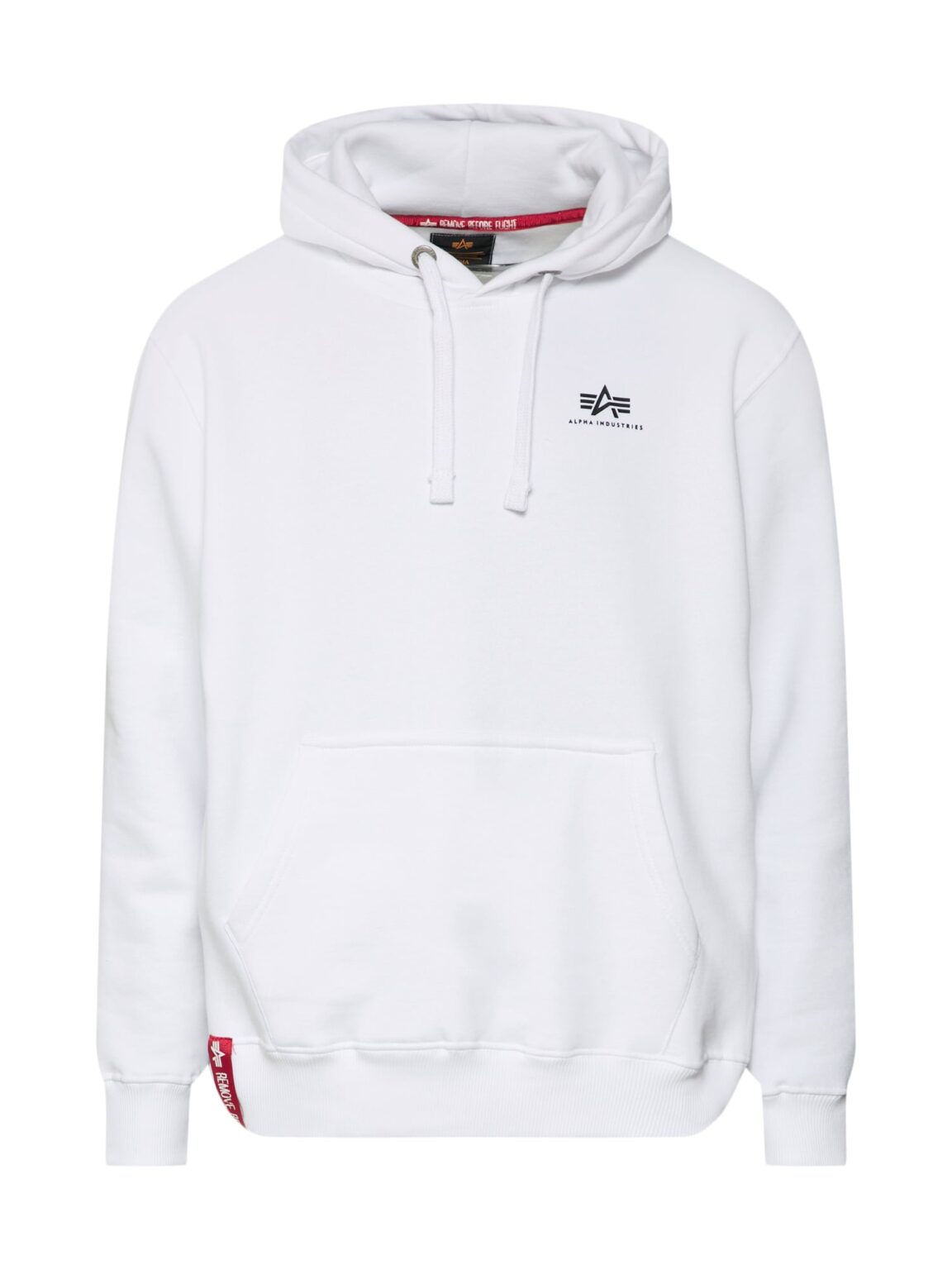 ALPHA INDUSTRIES Tréning póló  piros / fekete / fehér