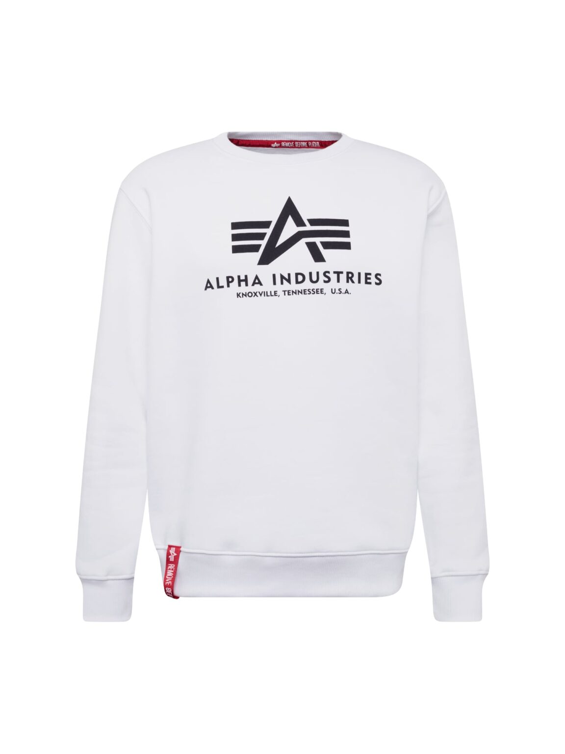ALPHA INDUSTRIES Tréning póló  piros / fekete / fehér