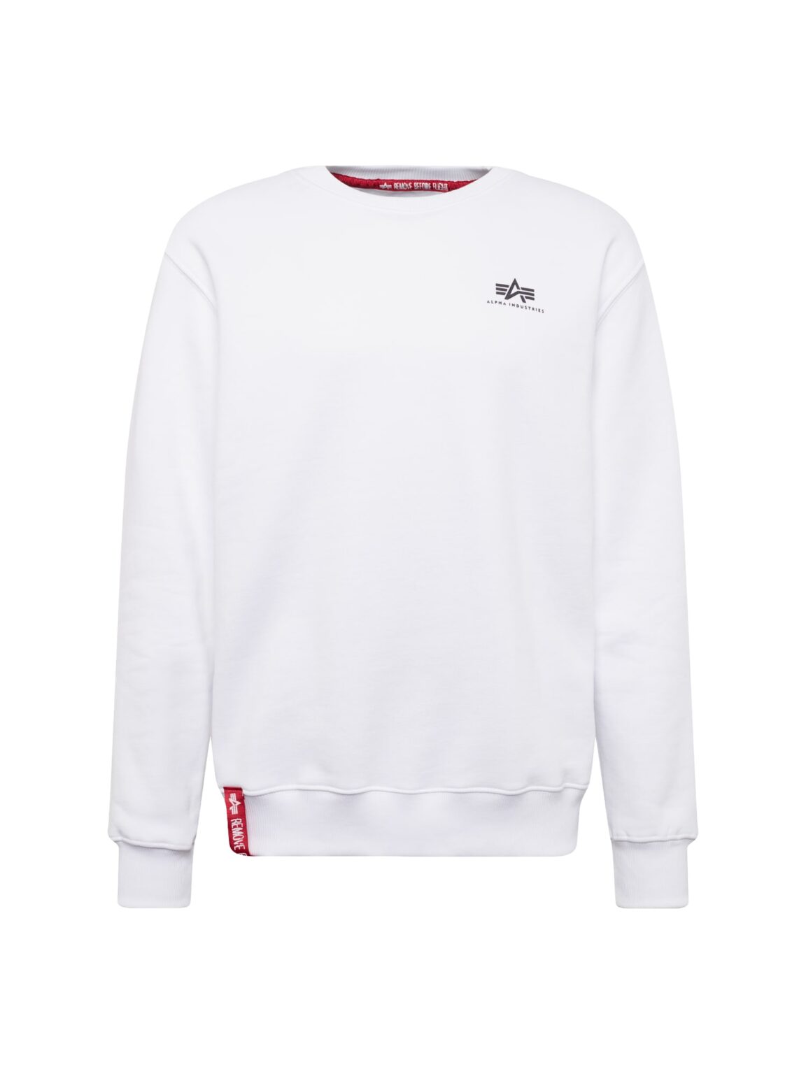 ALPHA INDUSTRIES Tréning póló  piros / fekete / fehér