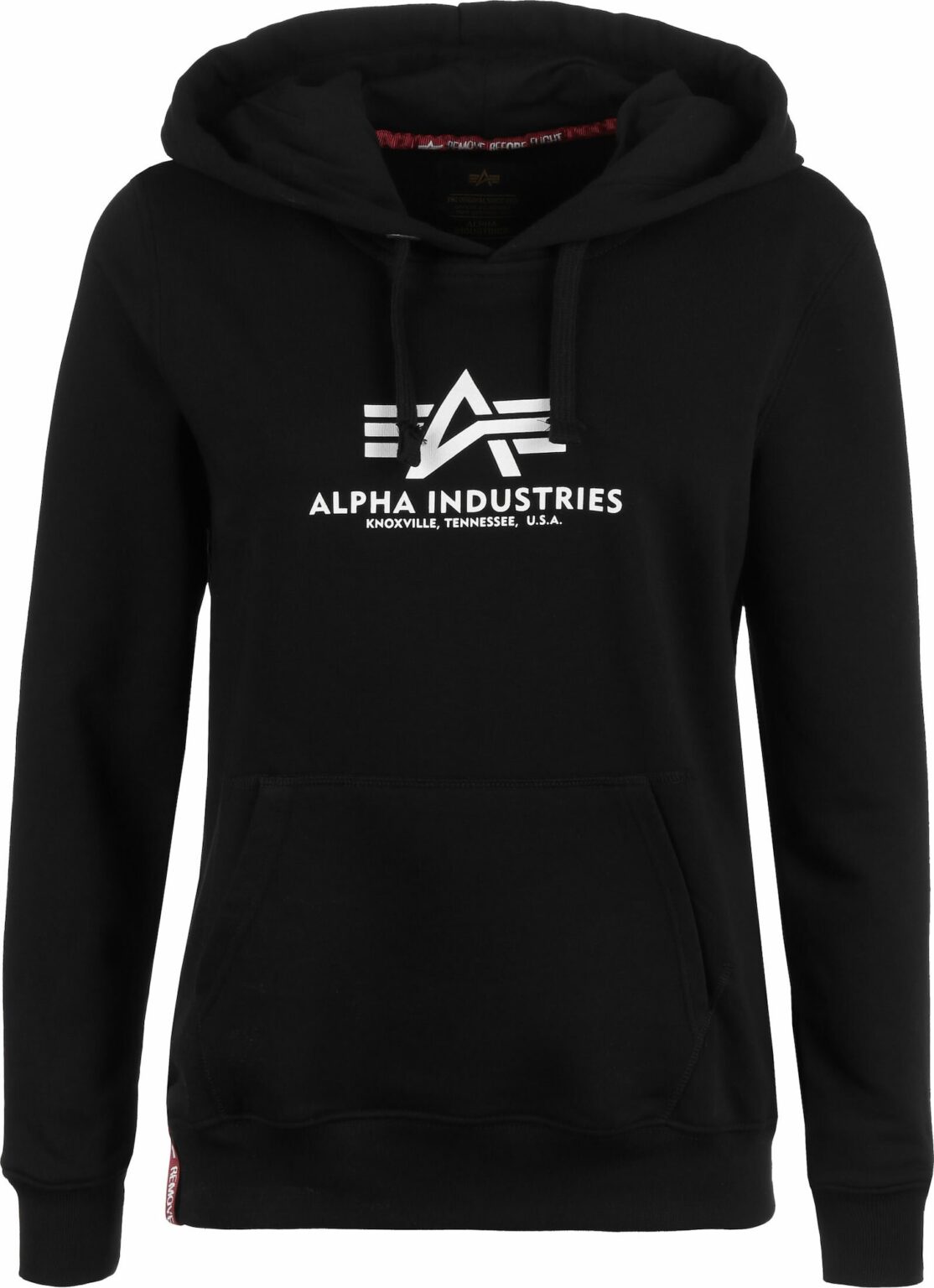 ALPHA INDUSTRIES Tréning póló  piros / fekete / fehér