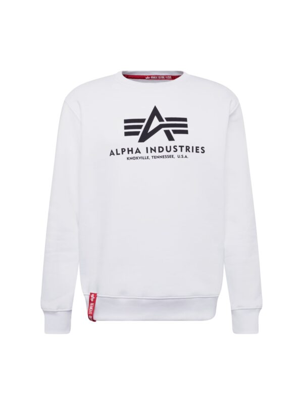 ALPHA INDUSTRIES Tréning póló  piros / fekete / fehér