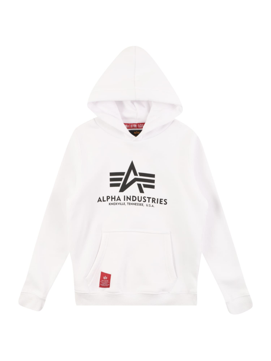 ALPHA INDUSTRIES Tréning póló  piros / fekete / fehér-Hungary
