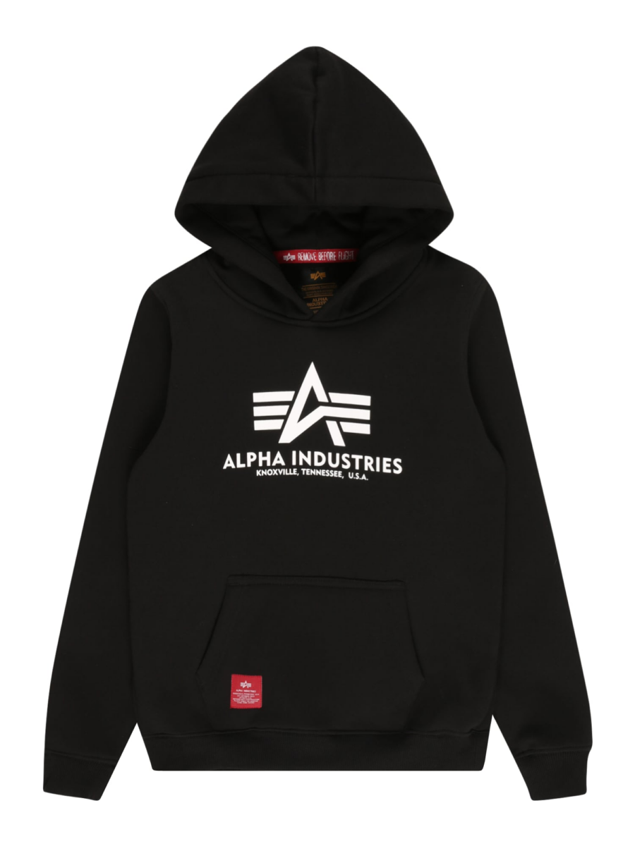 ALPHA INDUSTRIES Tréning póló  piros / fekete / fehér-Hungary