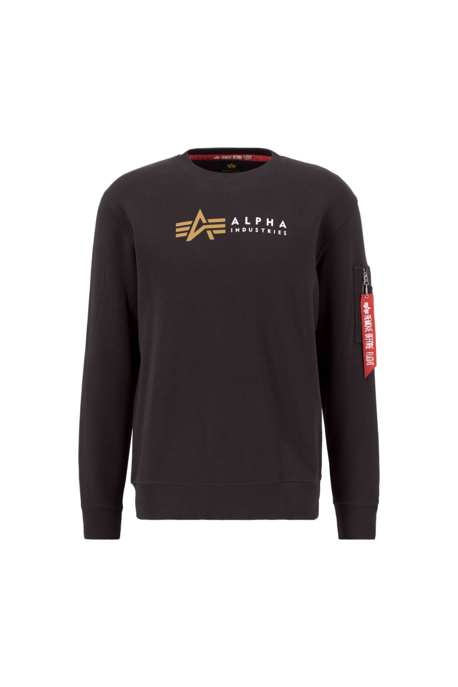 ALPHA INDUSTRIES Tréning póló  sötét barna / sárga / piros / fehér-Ár