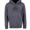ALPHA INDUSTRIES Tréning póló  sötétszürke / fekete-hu