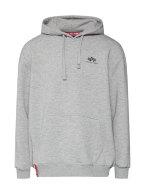 ALPHA INDUSTRIES Tréning póló  szürke / fekete