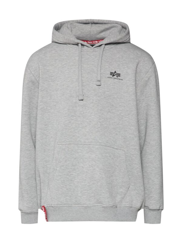 ALPHA INDUSTRIES Tréning póló  szürke / fekete