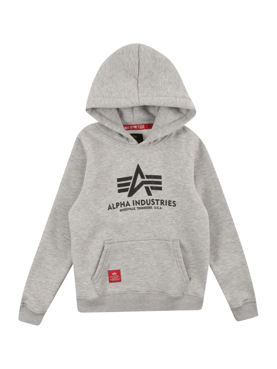 ALPHA INDUSTRIES Tréning póló  szürke melír-Hungary