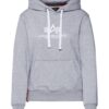 ALPHA INDUSTRIES Tréning póló  szürke melír / fehér