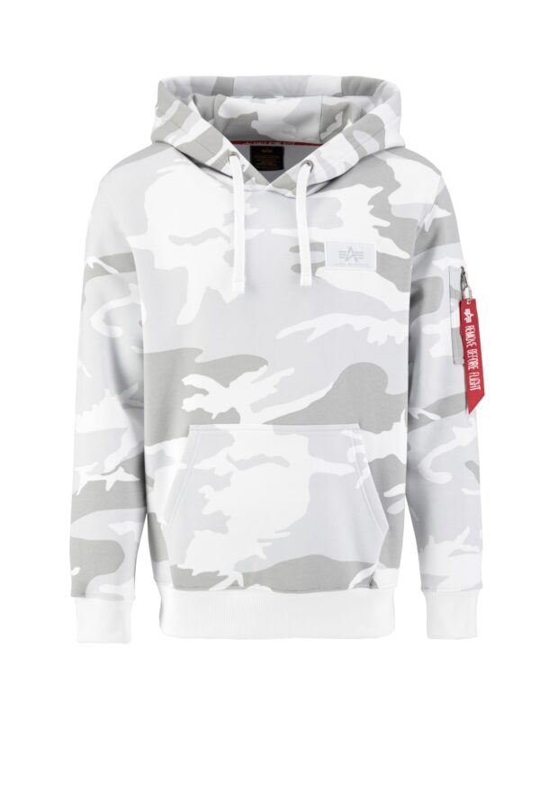 ALPHA INDUSTRIES Tréning póló  szürke / piros / fekete / fehér-hu