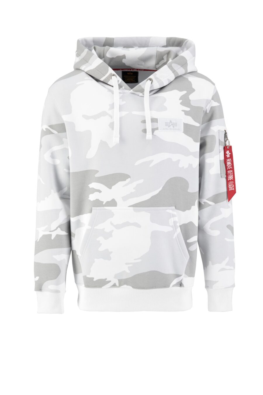 ALPHA INDUSTRIES Tréning póló  szürke / piros / fekete / fehér-hu