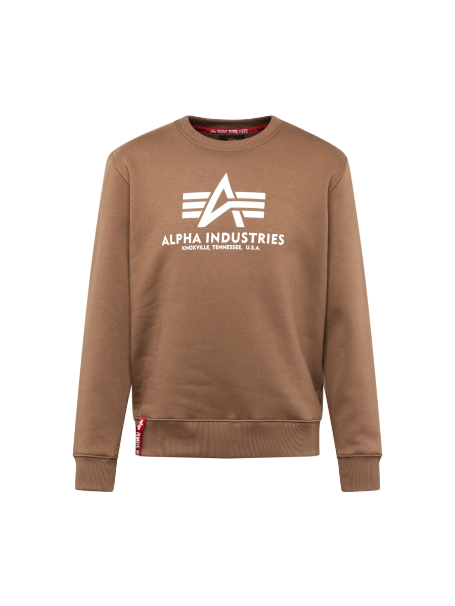 ALPHA INDUSTRIES Tréning póló  taupe / fehér-Ár