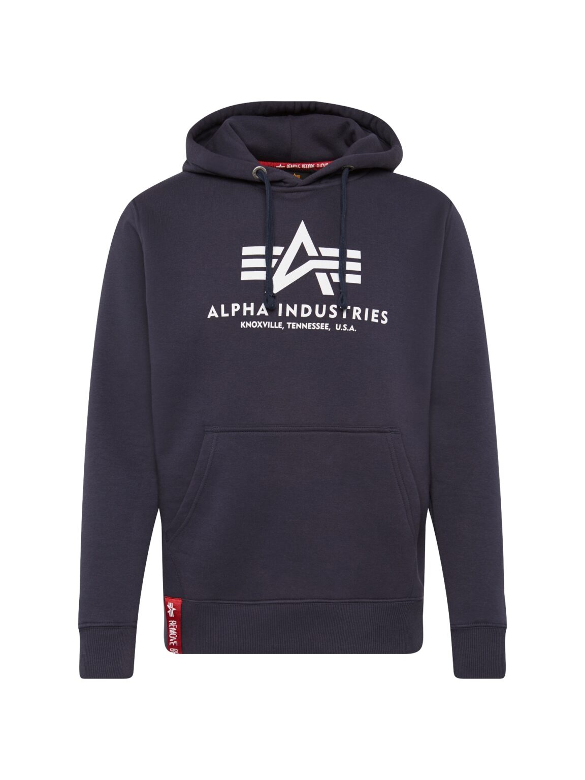 ALPHA INDUSTRIES Tréning póló  tengerészkék / piros / természetes fehér