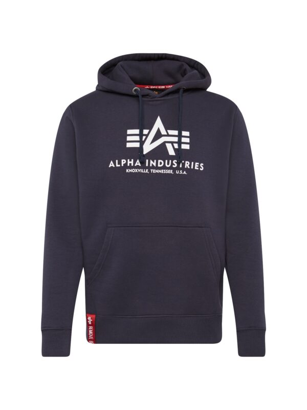 ALPHA INDUSTRIES Tréning póló  tengerészkék / piros / természetes fehér