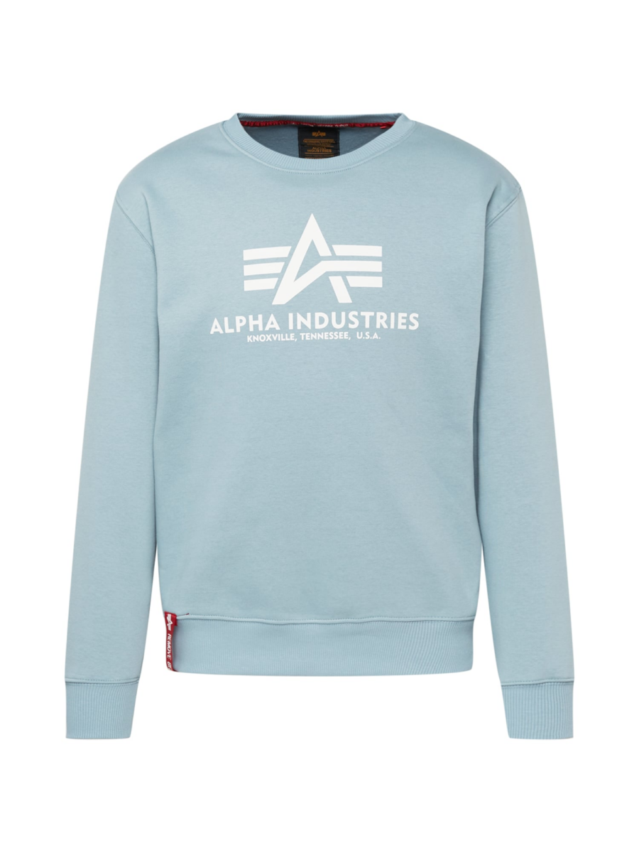 ALPHA INDUSTRIES Tréning póló  világoskék / fehér-Hungary