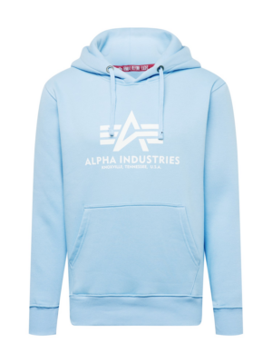 ALPHA INDUSTRIES Tréning póló  világoskék / fehér-Hungary