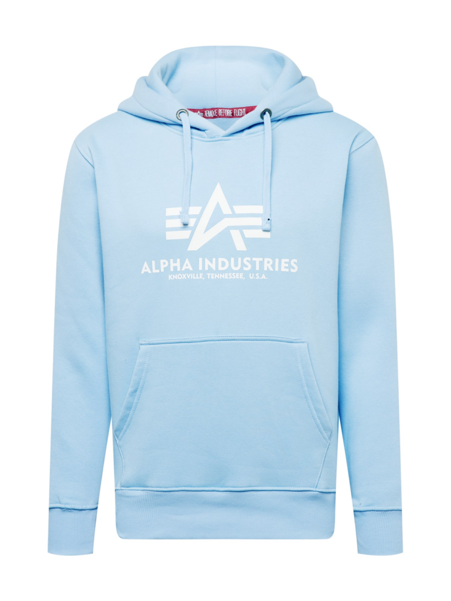 ALPHA INDUSTRIES Tréning póló  világoskék / fehér-Hungary