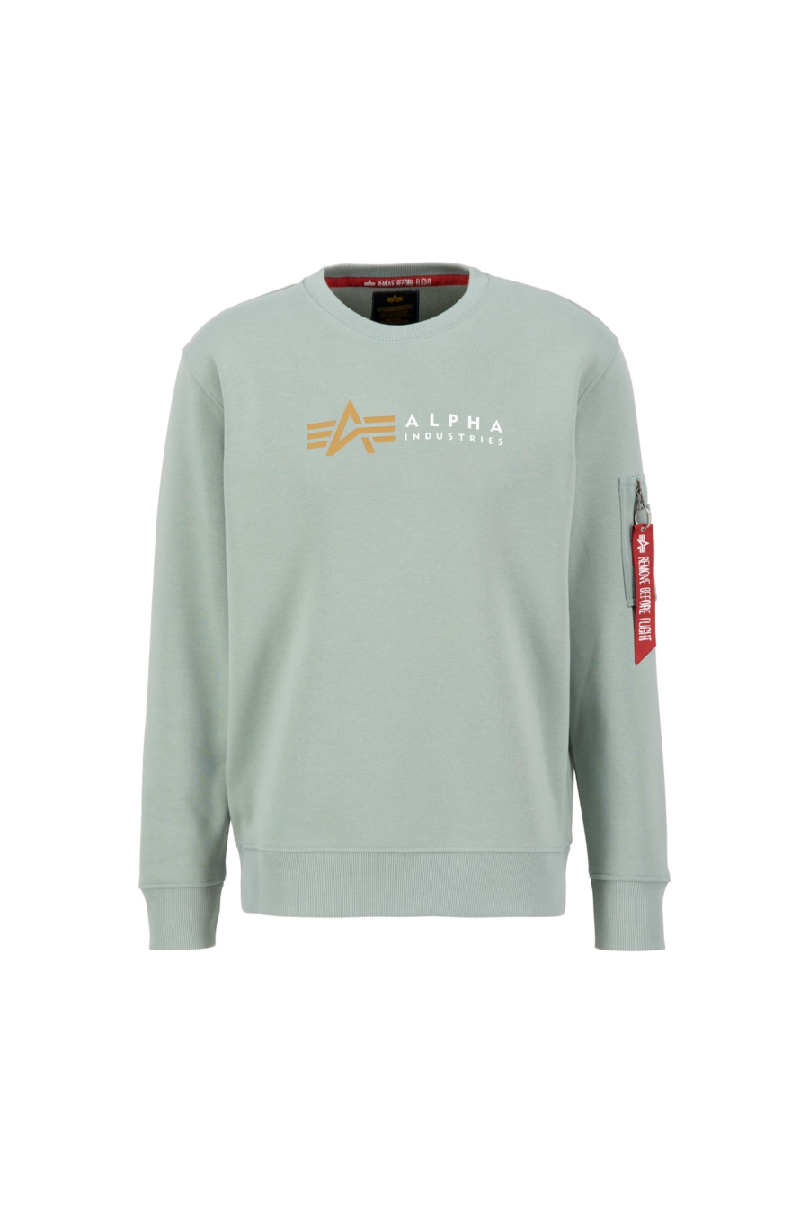 ALPHA INDUSTRIES Tréning póló  zöld / piros / piszkosfehér-Ár