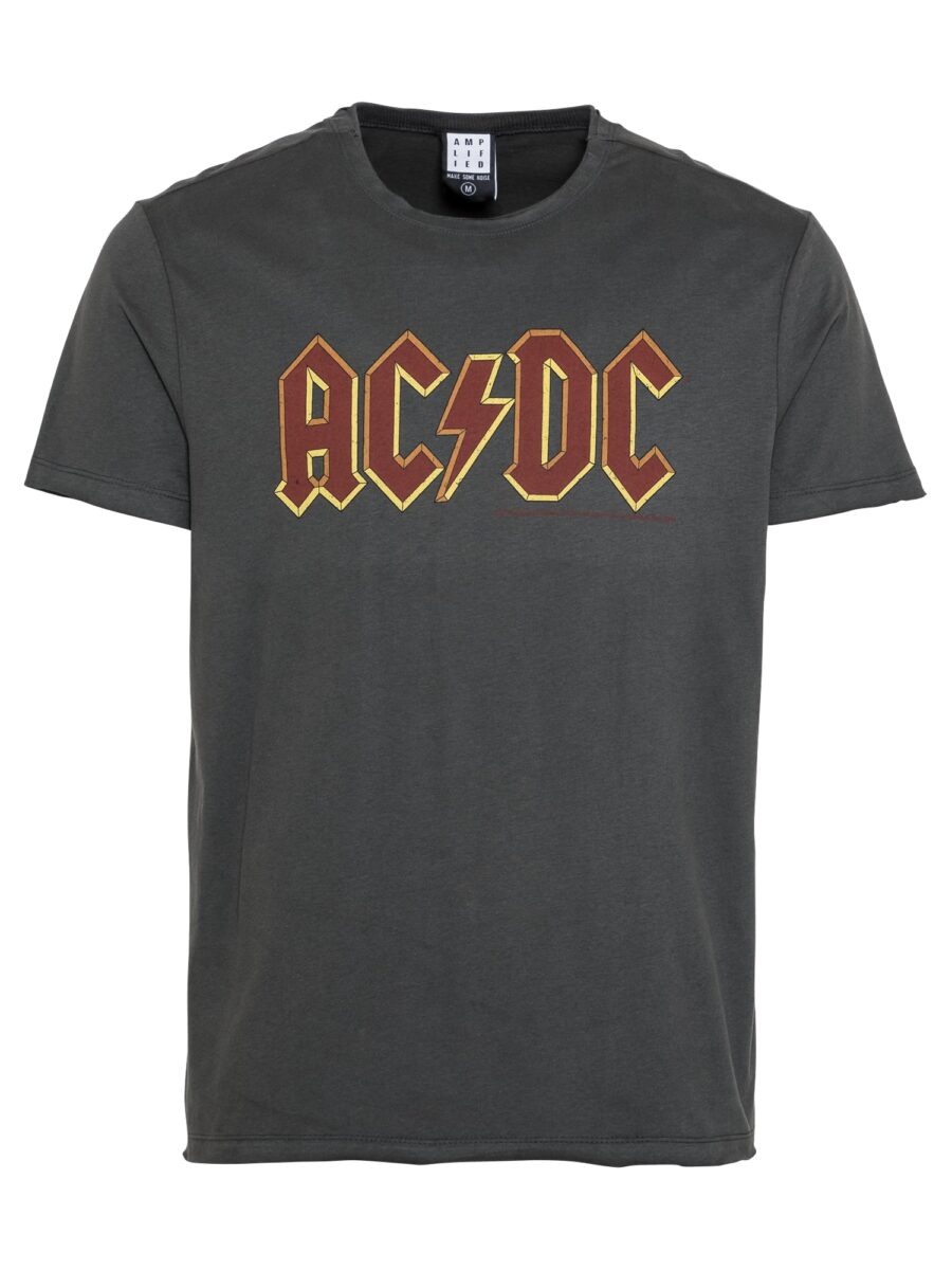 AMPLIFIED Póló 'ACDC'  grafit / sötétvörös-hu