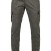 AOP Glencheck Cargo Jog Pants Dark Grey