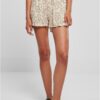 AOP Viscose Resort Women's Soft-Seagrass Flower Shorts